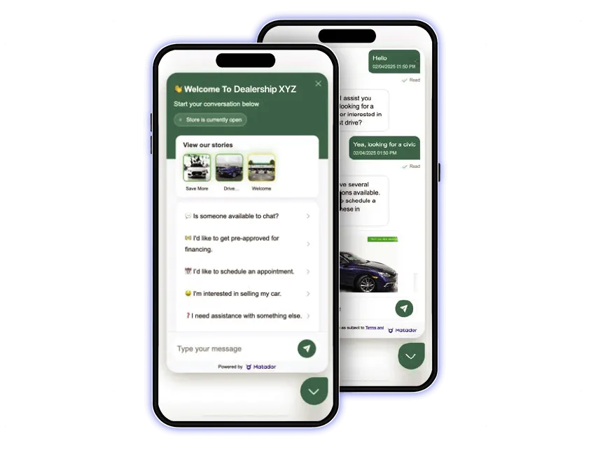 Superhuman AI Chat customised to a dealership brand